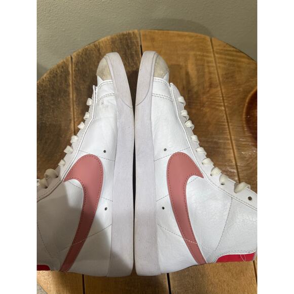 Nike Women's Blazer Mid '77 Next Nature White/Red Stardust-Night Maroon size 10 - Picture 7 of 8